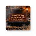 Yapapi Indian Strap Match™ Corkwood Coaster Set