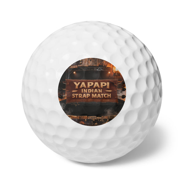 Yapapi Indian Strap Match™ Golf Balls, 6pcs