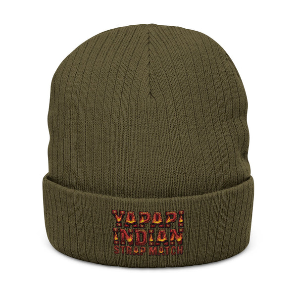 Yapapi Indian Strap Match™ Ribbed Knit Beanie