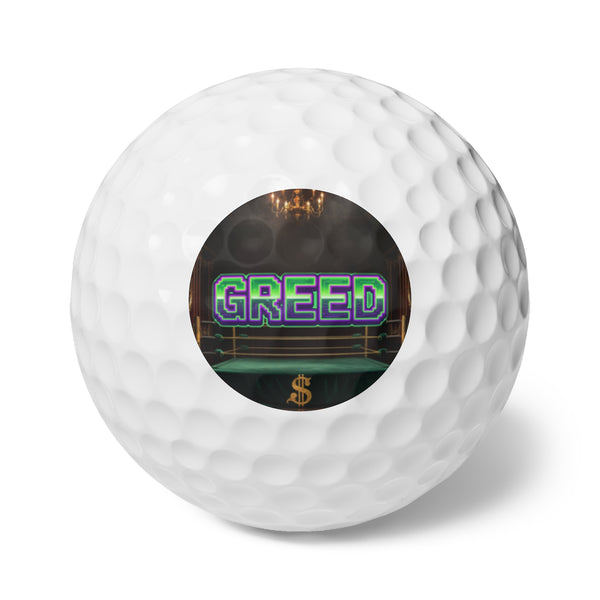 Greed™ Golf Balls, 6pcs
