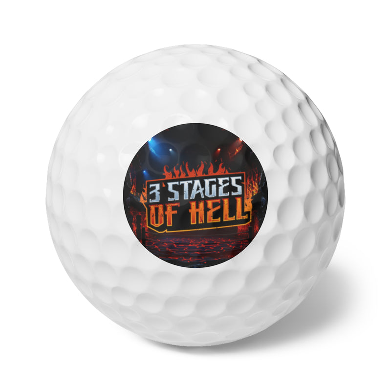 Three Stages of Hell™ Golf Balls, 6pcs