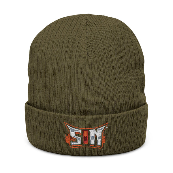 Sin™ Ribbed Knit Beanie