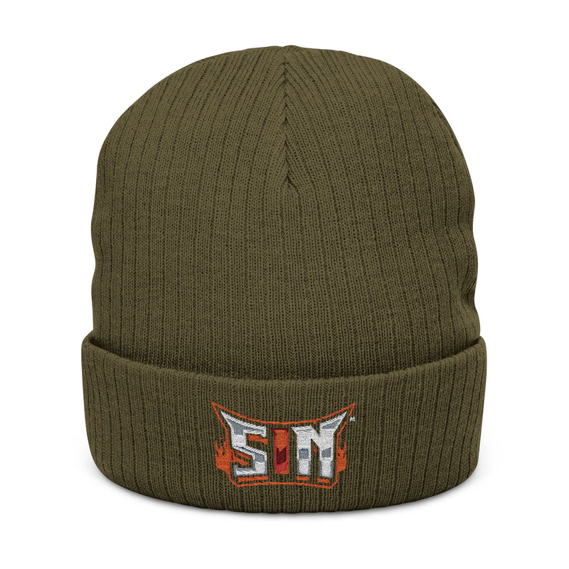 Sin™ Ribbed Knit Beanie