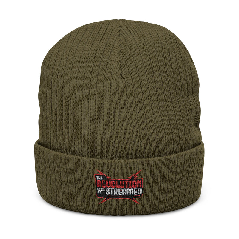 The Revolution Will Be Streamed™ Ribbed Knit Beanie