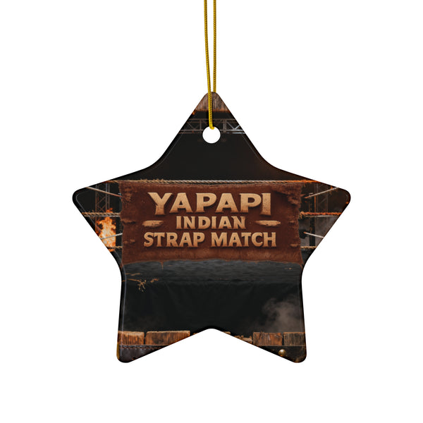Yapapi Indian Strap Match™ Ceramic Ornament
