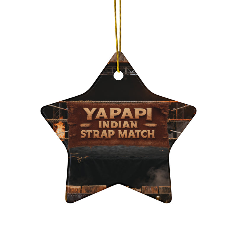 Yapapi Indian Strap Match™ Ceramic Ornament