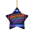 Shotgun Saturday Night™ Ceramic Ornament