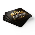 Ring of Fortune™ Corkwood Coaster Set