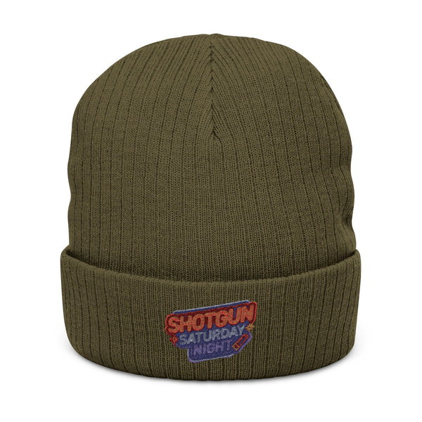 Shotgun Saturday Night™ Ribbed Knit Beanie
