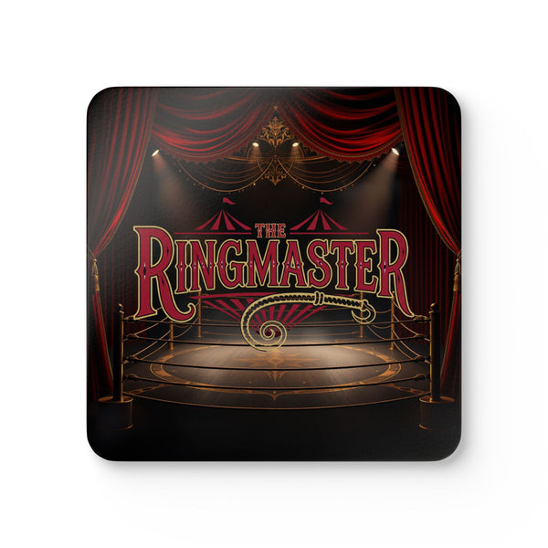 The Ringmaster™ Corkwood Coaster Set