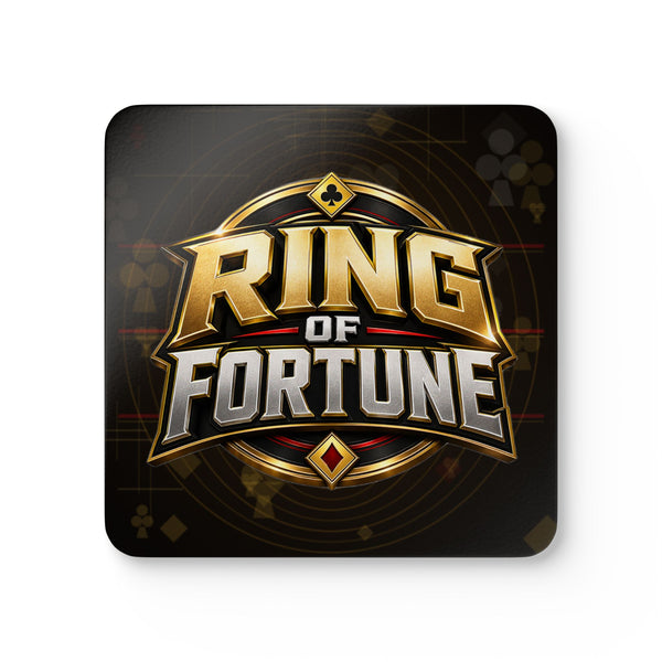 Ring of Fortune™ Corkwood Coaster Set