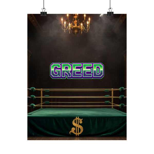 Greed™ Matte Poster