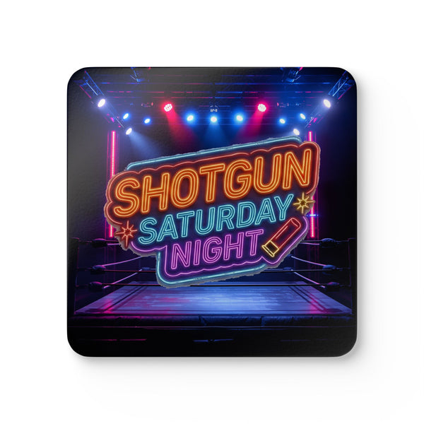 Shotgun Saturday Night™ Corkwood Coaster Set
