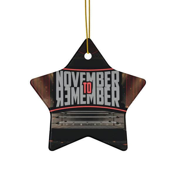 November to Remember™ Ceramic Ornament