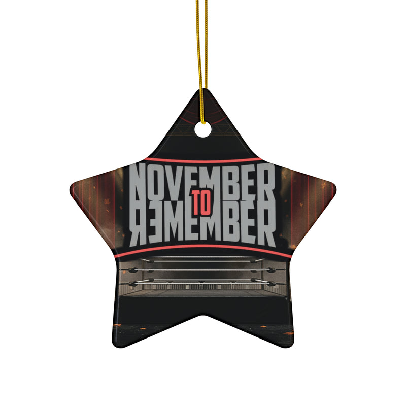 November to Remember™ Ceramic Ornament