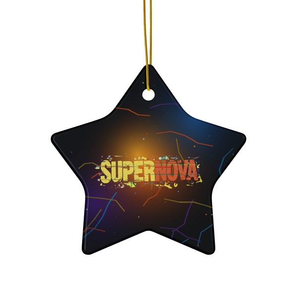Supernova™ Logo #1 Ceramic Ornament