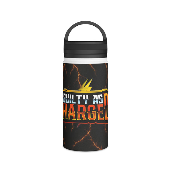 Guilty as Charged™ Stainless Steel Water Bottle (Handle Lid)