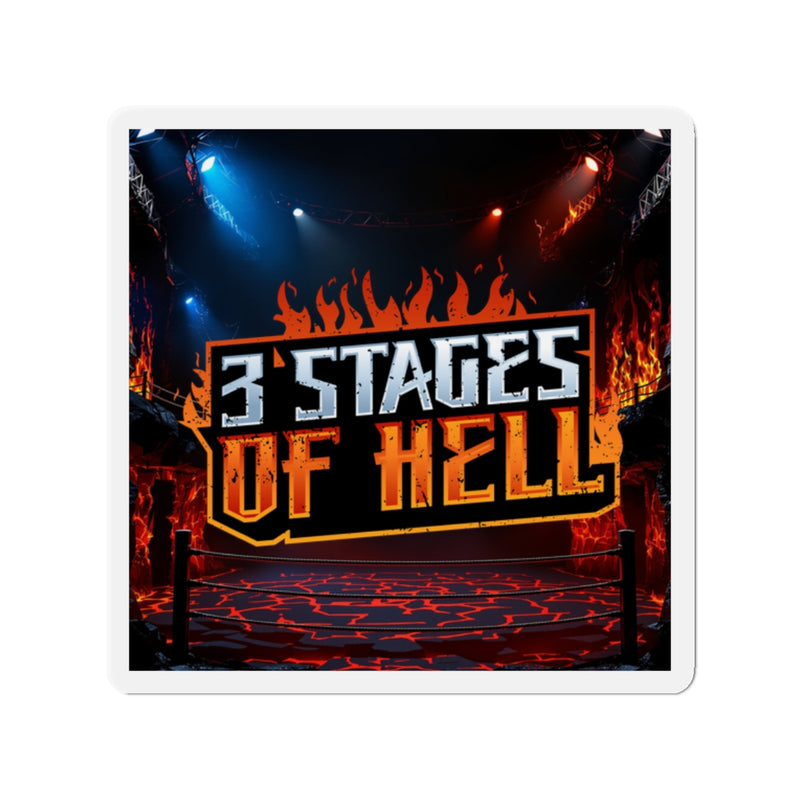 Three Stages of Hell™ Die-Cut Magnet