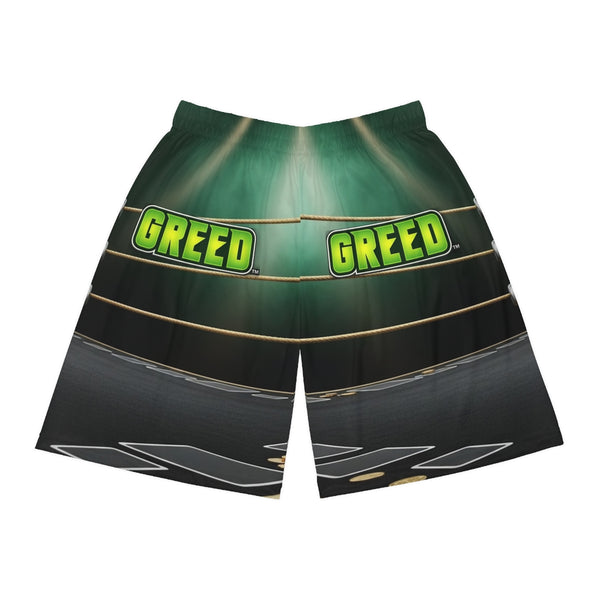 Greed™ Basketball Shorts (AOP)