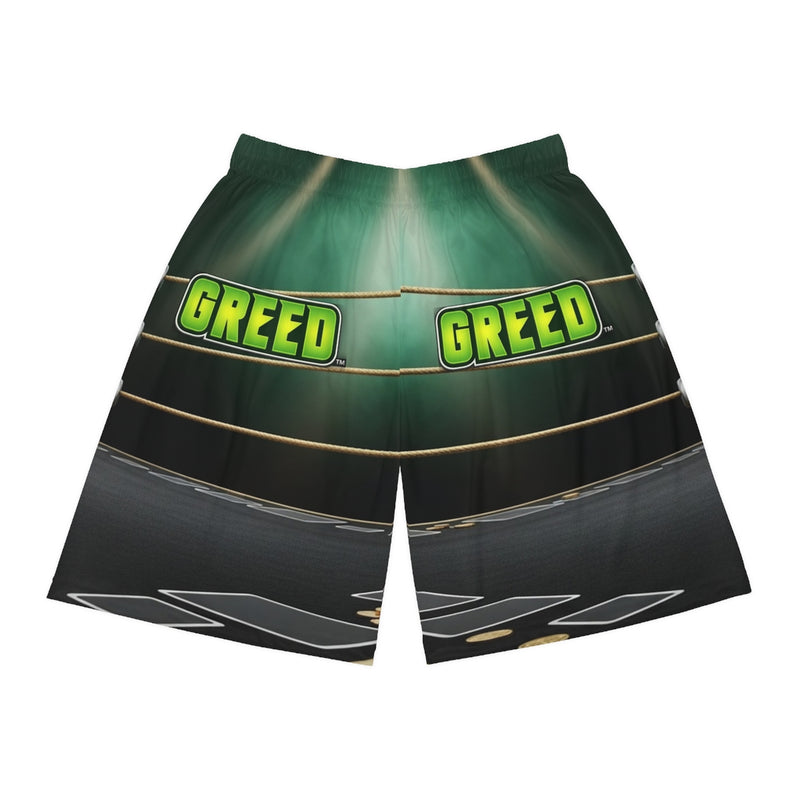 Greed™ Basketball Shorts (AOP)