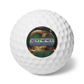 Greed™ Golf Balls, 6pcs — gold vault background, front