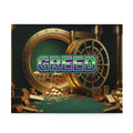 Greed™ Puzzle (120, 252, 500-Piece) — gold vault background, front