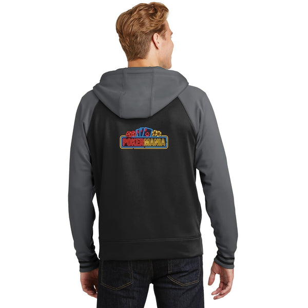 PokerMania™ varsity fleece full-zip — back print