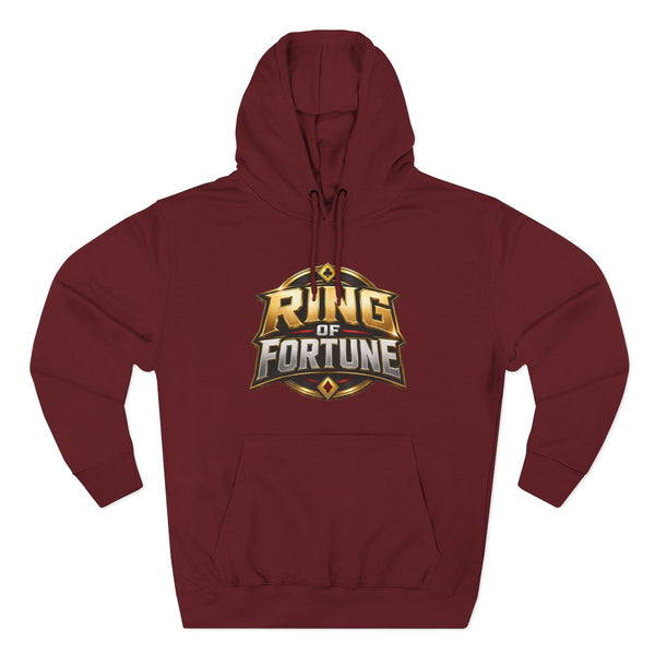 Ring of Fortune™ Burgundy Three-Panel Fleece Hoodie