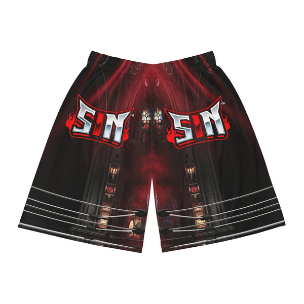 SIN™ Basketball Shorts (AOP)