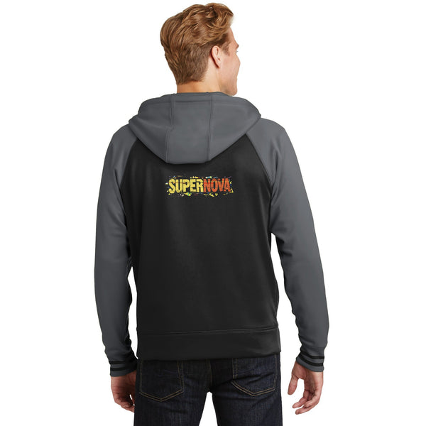 Supernova™ varsity fleece full-zip — back print