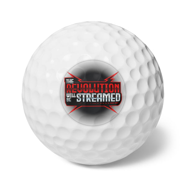 The Revolution Will Be Streamed™ Golf Balls, 6pcs
