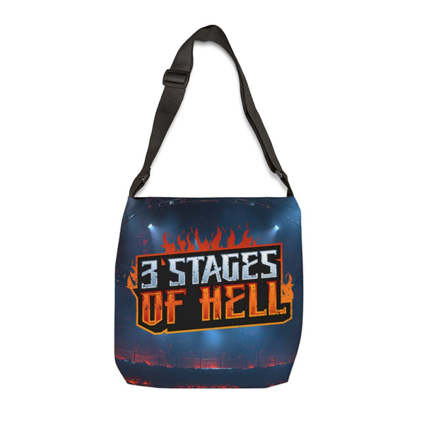 Three Stages of Hell™ Adjustable Tote Bag (AOP)