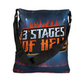 Three Stages of Hell™ Adjustable Tote Bag (AOP)