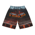 Three Stages of Hell™ Basketball Shorts (AOP)