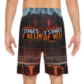Three Stages of Hell™ Basketball Shorts (AOP)