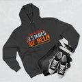 Three Stages of Hell™ Three-Panel Fleece Hoodie (Charcoal Heather)