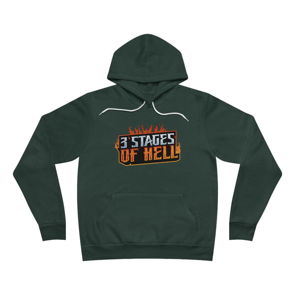 Three Stages of Hell™ Unisex Sponge Fleece Pullover Hoodie (Forest)