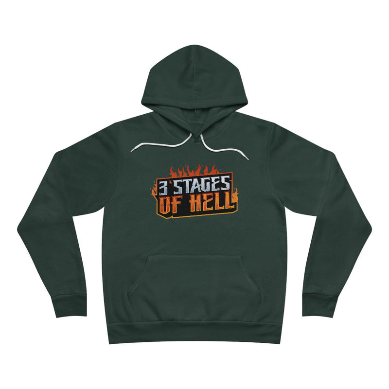 Three Stages of Hell™ Unisex Sponge Fleece Pullover Hoodie (Forest)