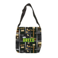 Greed & Sin™ Tote Bag — all-over-print background, front