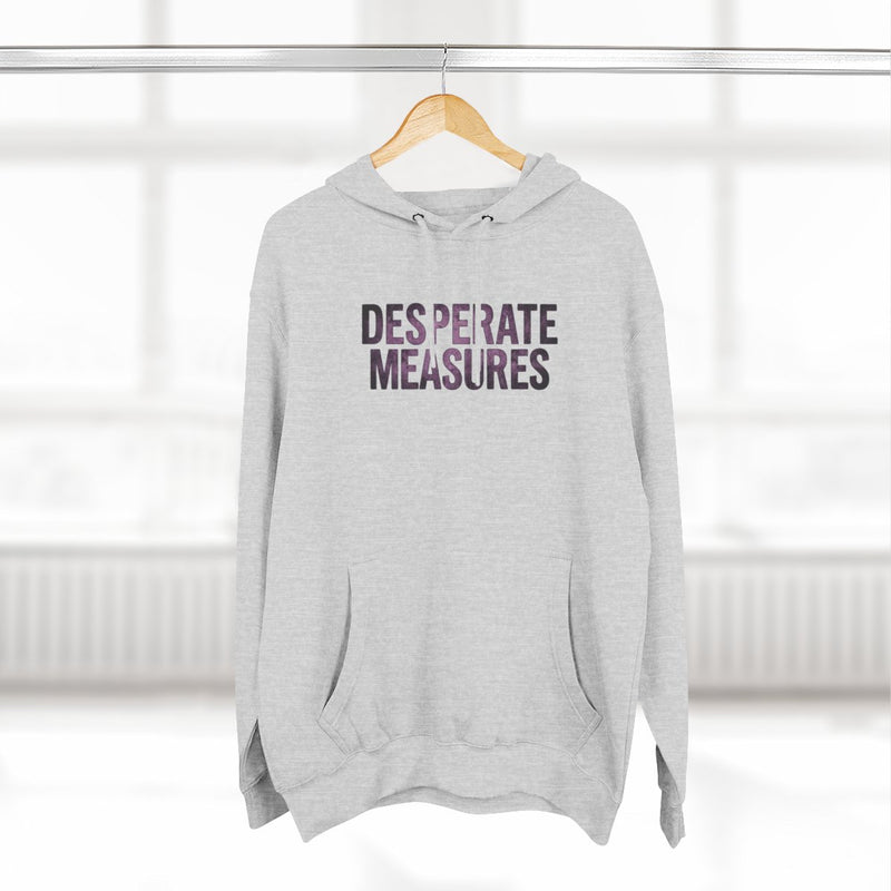 Desperate Measures™ Three-Panel Fleece Hoodie — hanging