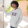 Desperate Measures™ Three-Panel Fleece Hoodie — lifestyle woman