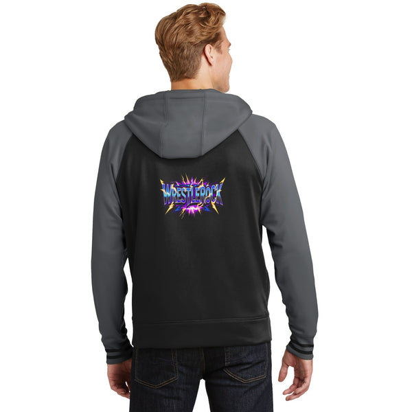 WrestleRock™ varsity fleece full-zip — back print