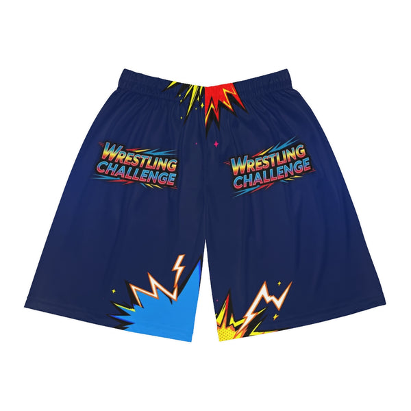 Wrestling Challenge™ Basketball Shorts (AOP)