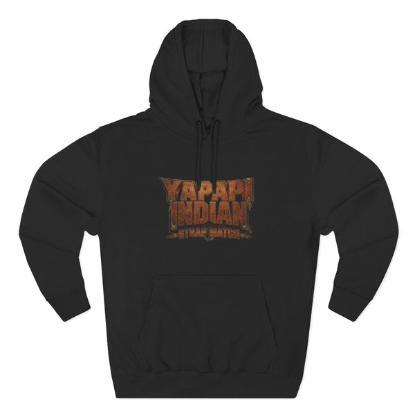 Yapapi Indian Strap Match™ Three-Panel Fleece Hoodie